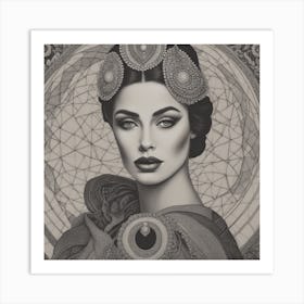 Woman With A Crown Art Print