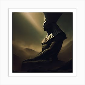 Egyptian Statue Art Print