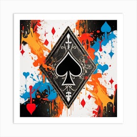 ace of spades 1 Art Print