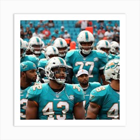 Dolphins In Uniform Art Print