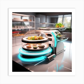 Futuristic Kitchen 4 Art Print