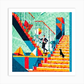 Stairway To Success Art Print