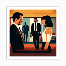 faceless pulp fiction poster Art Print