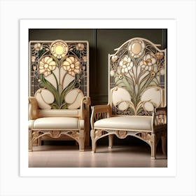 Nouveau Chairs Art Print