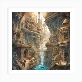 Fantasy City 1 Art Print