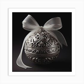 Silver Ornament Art Print