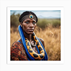 African Woman In Traditional Dress 1 Art Print