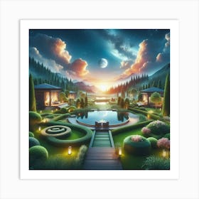 Create Relaxing Spaces Through Landscapes (1) Art Print