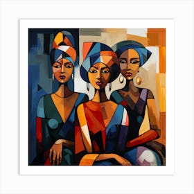 Three African Women 5 Art Print