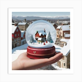 Snow Globe 12 Art Print