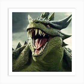 Dragon With Teeth Art Print