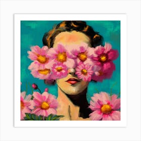 Floral Face Art Print