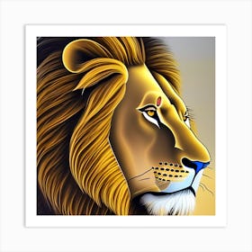 Beautiful Lion 1 Art Print