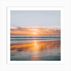 Sunset At The Beach 35 Art Print