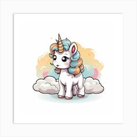 Cute Unicorn 322 Art Print