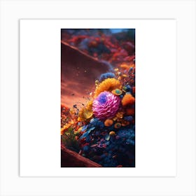 Flowers In The Sky Art Print