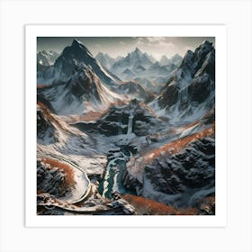 Winter Landscape Art Print