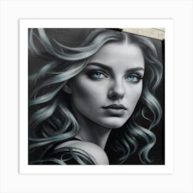 Blue Eyes Art Print