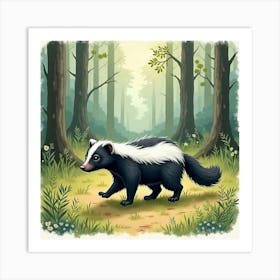 Skunk Art Print