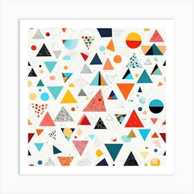 Abstract Triangles 1 Art Print