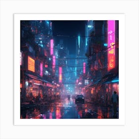 Futuristic City 3 Art Print