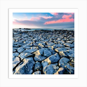 Ireland Coast At Sunset Art Print