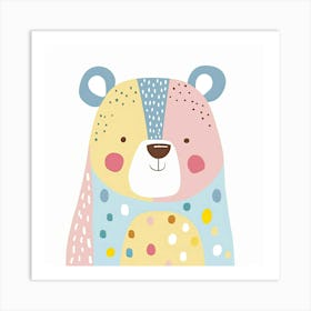 Charming Illustration Bear 3 Art Print