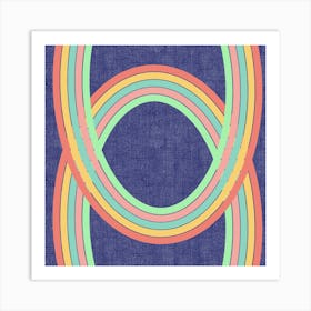 Rainbow Circles Art Print