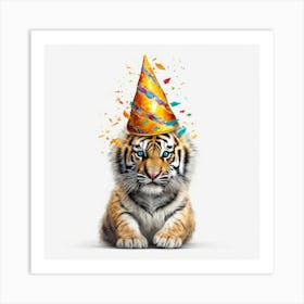 Birthday Tiger 1 Art Print