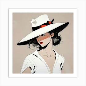 Elegant woman 2 Art Print