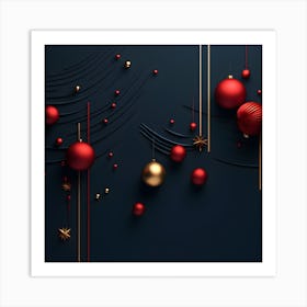 Christmass Abstract 002 1 Art Print