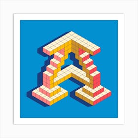 A geometric dropcap Art Print