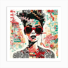 'Afro Girl' 2 Art Print