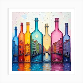 Venice In Bottles 16 Art Print