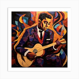 Blues Musician 3 Art Print