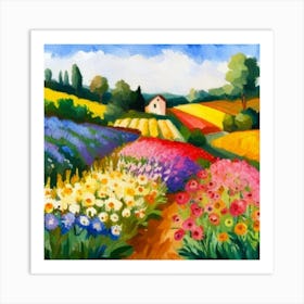 Field Of Flowers 3 Art Print