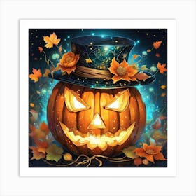 Halloween Pumpkin Art Print