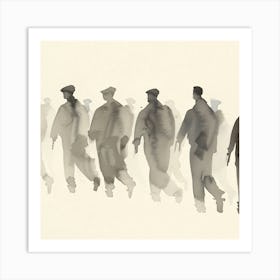 Men In Uniform Art Print