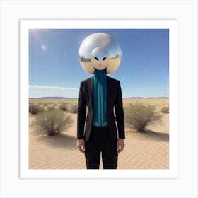 Man In The Desert 17 Art Print