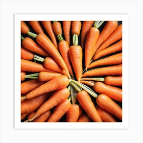 Carrots In A Circle 25 Art Print