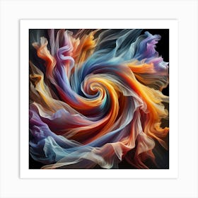 Abstract Swirl Painting 1 Art Print