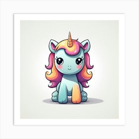 Cute Unicorn 549 Art Print