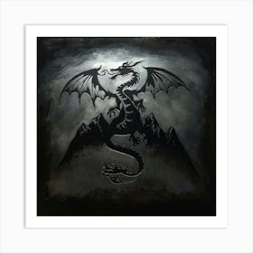 Dragon On The Mountain Art Print