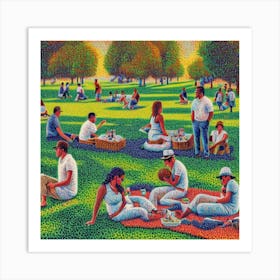 Picnic at Lunch Time Art Print