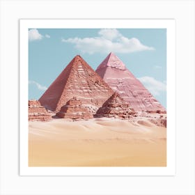 Egyptian Pyramids Art Print