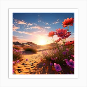 Desert Flowers 2 Art Print