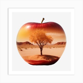 Apple In The Desert Art Print