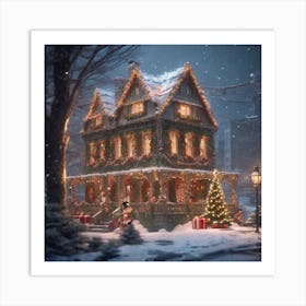 Christmas House 149 Art Print