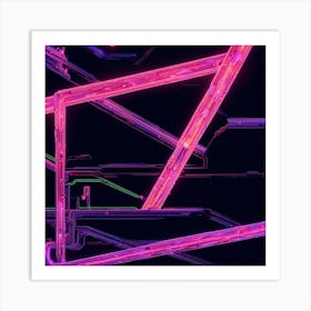 Neon Design Art Print