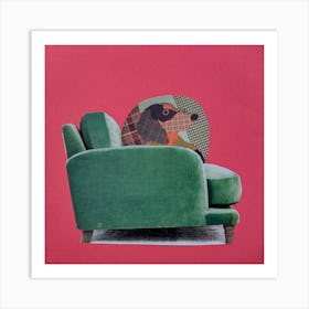 Wall Art, Dachshund, Dog, Barking Mad Vibrant Expressions Art Print